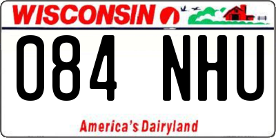 WI license plate 084NHU