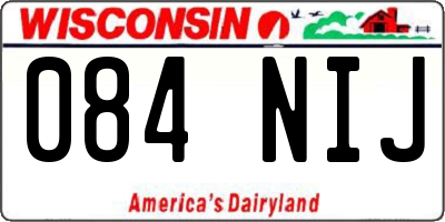 WI license plate 084NIJ