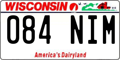 WI license plate 084NIM