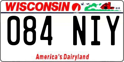WI license plate 084NIY