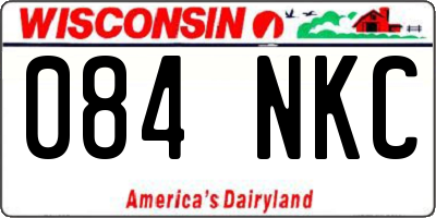 WI license plate 084NKC