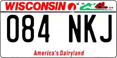 WI license plate 084NKJ