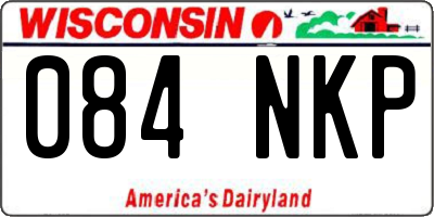 WI license plate 084NKP