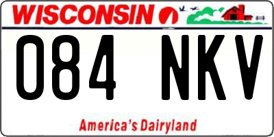 WI license plate 084NKV