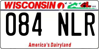 WI license plate 084NLR