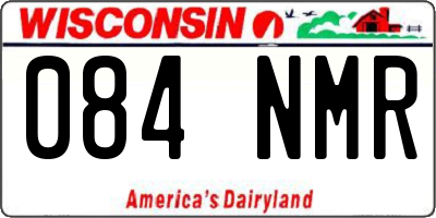 WI license plate 084NMR