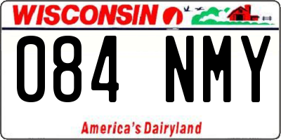 WI license plate 084NMY