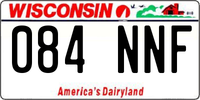 WI license plate 084NNF