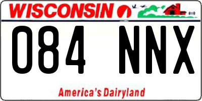 WI license plate 084NNX
