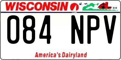 WI license plate 084NPV