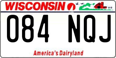 WI license plate 084NQJ