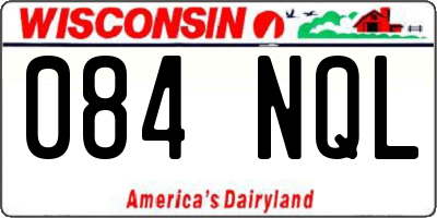 WI license plate 084NQL