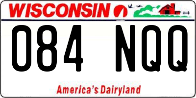 WI license plate 084NQQ