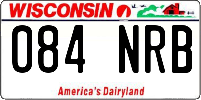 WI license plate 084NRB