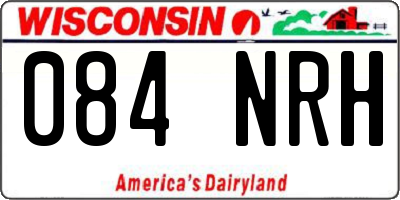 WI license plate 084NRH
