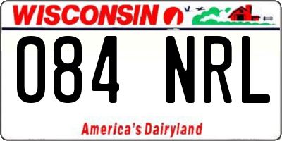 WI license plate 084NRL