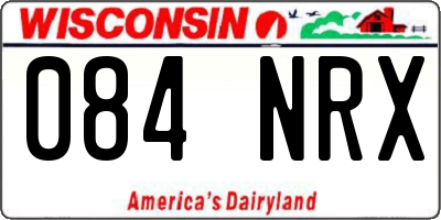 WI license plate 084NRX