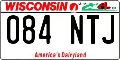 WI license plate 084NTJ