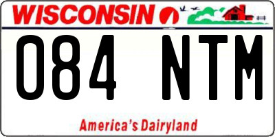 WI license plate 084NTM
