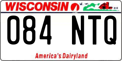 WI license plate 084NTQ