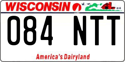 WI license plate 084NTT