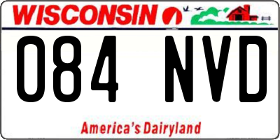 WI license plate 084NVD