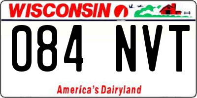 WI license plate 084NVT
