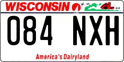 WI license plate 084NXH
