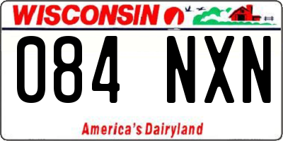 WI license plate 084NXN