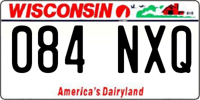 WI license plate 084NXQ