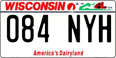 WI license plate 084NYH