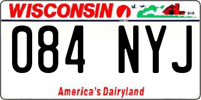 WI license plate 084NYJ