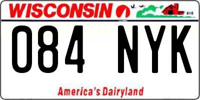 WI license plate 084NYK