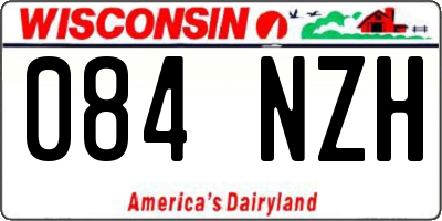 WI license plate 084NZH