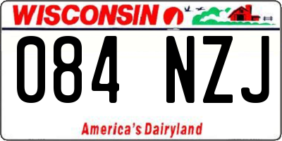 WI license plate 084NZJ