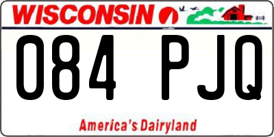 WI license plate 084PJQ