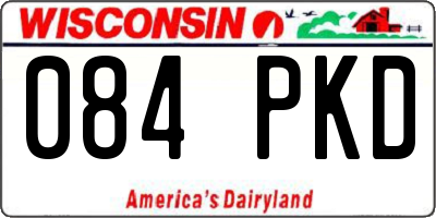 WI license plate 084PKD
