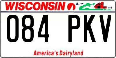 WI license plate 084PKV