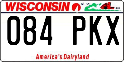 WI license plate 084PKX