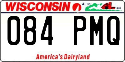 WI license plate 084PMQ