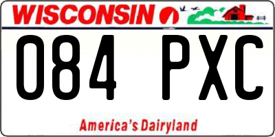 WI license plate 084PXC