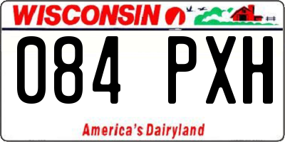 WI license plate 084PXH