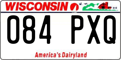 WI license plate 084PXQ