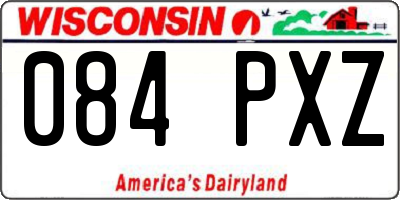 WI license plate 084PXZ