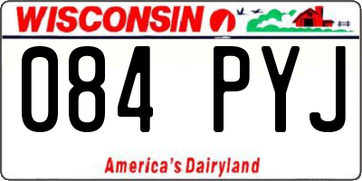 WI license plate 084PYJ