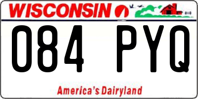 WI license plate 084PYQ