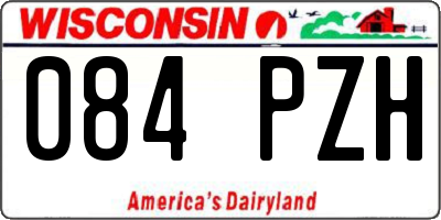 WI license plate 084PZH