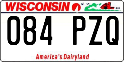 WI license plate 084PZQ