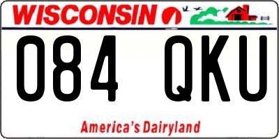 WI license plate 084QKU