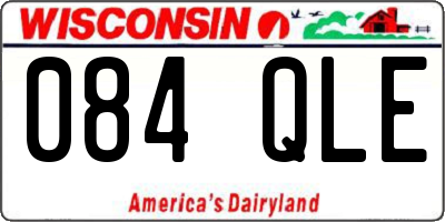 WI license plate 084QLE